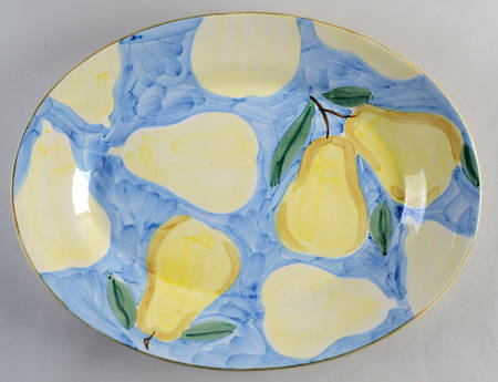 Oh Pear 18" Oval Serving Platter