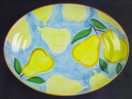 Oh Pear 14" Oval Serving Platter
