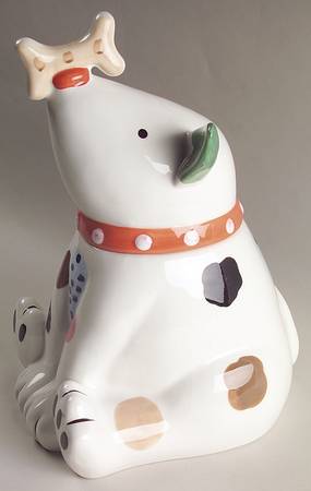 Cats & Dogs Figural Cookie Jar & Lid