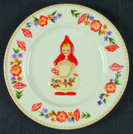 Little Red Riding Hood Salad/Dessert Plate