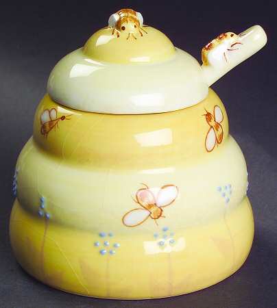 Buzz Buzz Sugar Bowl & Lid W/Spoon