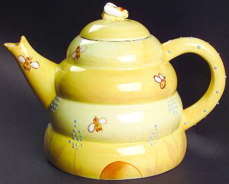 Buzz Buzz Teapot & Lid