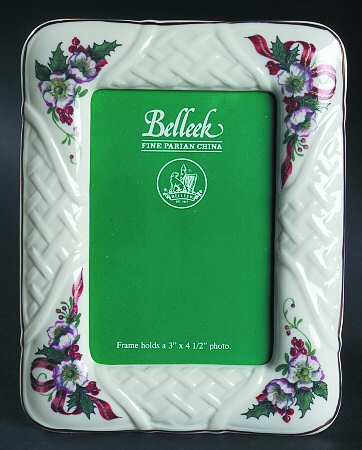 Winter Rose Frame-Holds 3" X 4 1/2"