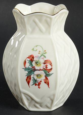 Winter Rose Violet Vase