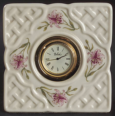 Country Trellis Large Desk Clock