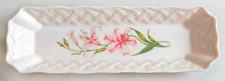 Country Trellis Mint Tray