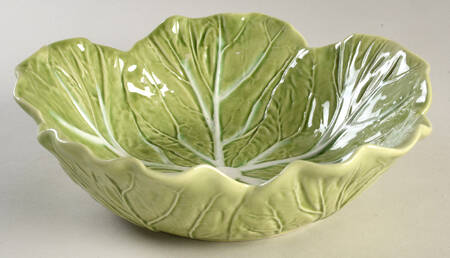 Cabbage Light Green 9" Round Vegetable Bowl