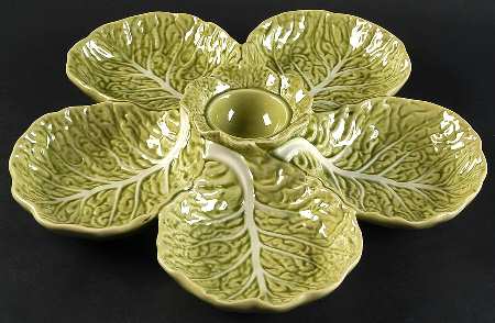 Cabbage Light Green 5-Part Relish No Center Lid