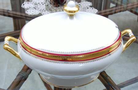 Florizel Red Tureen &  Lid