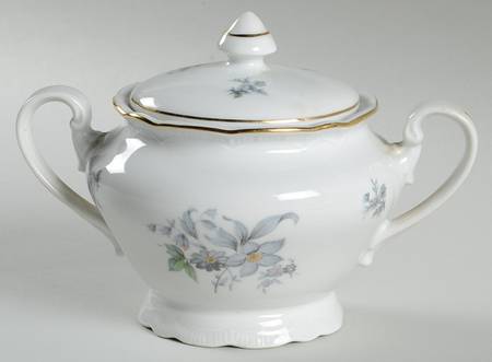 Wild Flower (Ribbed Edge) Sugar Bowl & Lid