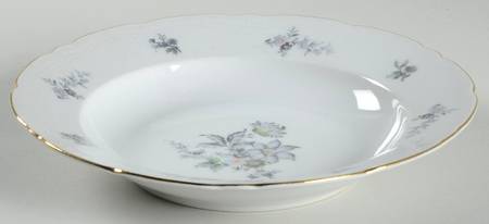 Wild Flower (Ribbed Edge) Rim Soup Bowl
