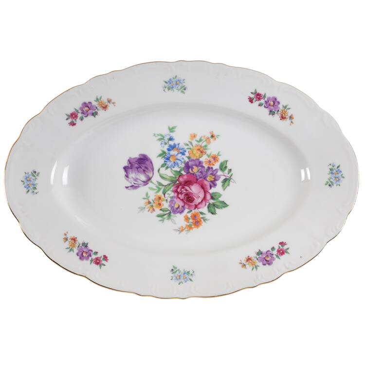 Linden 12" Oval Serving Platter