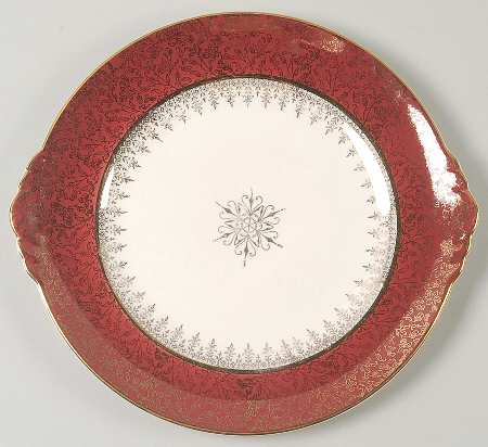 Treasure O'Gold Handled Cake Plate