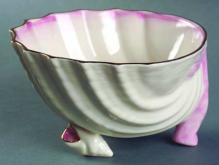 Neptune Pink (Gold Trim) Open Sugar Bowl