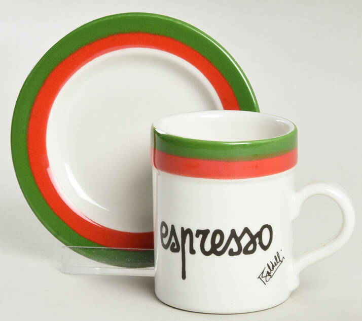BAZ2 Flat Demitasse Cup & Saucer Set