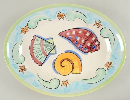 Delray 15" Oval Serving Platter