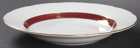 Renaissance Purple Rim Soup Bowl