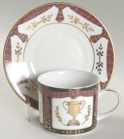 Royal Equestrian Flat Cup & Saucer Set