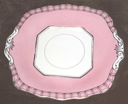 rfd12 Square Handled Cake Plate