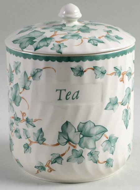 Country Vine Tea Canister & Lid