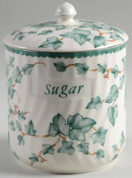 Country Vine Sugar Canister & Lid