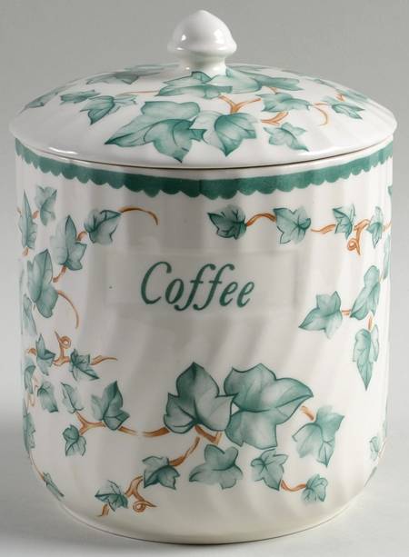 Country Vine Coffee Canister & Lid