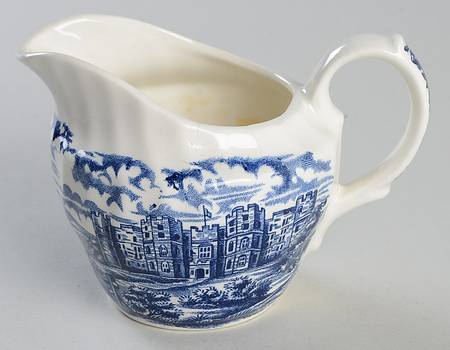 Olde Country Castles Blue Creamer