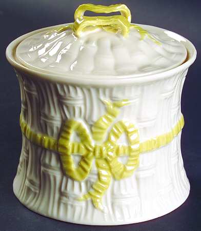 Ribbon Biscuit Barrel & Lid