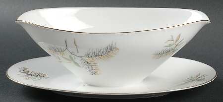 3329 Gravy Boat with Attached Underplate
