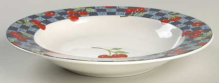 Cherries Rim Soup Bowl
