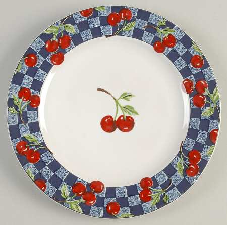Cherries Salad Plate