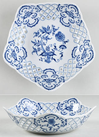 Blue Danube (2001 Anniversary Stamp) Open Candy Dish
