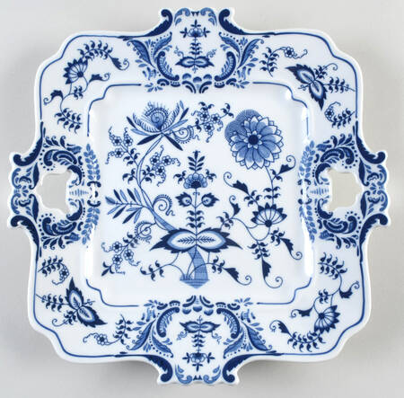 Blue Danube (2001 Anniversary Stamp) 12" Square Serving Platter