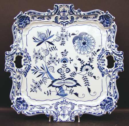 Blue Danube (2001 Anniversary Stamp) 15" Square Serving Platter