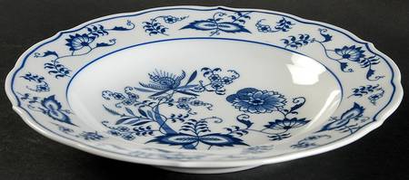 Blue Danube (2001 Anniversary Stamp) Rim Soup Bowl