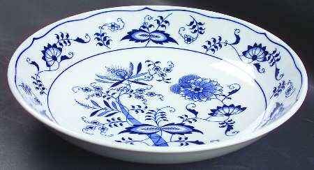 Blue Danube (2001 Anniversary Stamp) 9" Individual Pasta Bowl