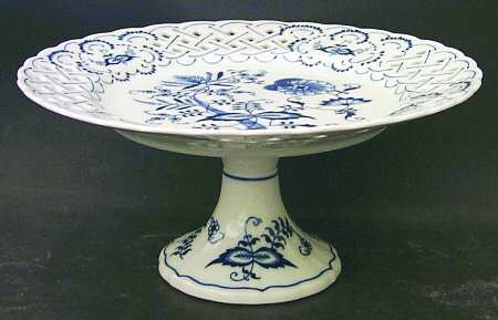Blue Danube (2001 Anniversary Stamp) Round Compote (Height X Width)