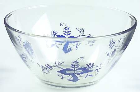 Blue Danube (2001 Anniversary Stamp) Glassware Individual Salad Bowl