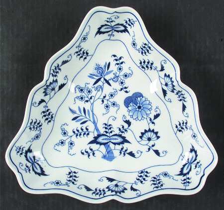 Blue Danube (2001 Anniversary Stamp) Triangular Vegetable Bowl