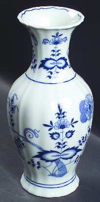 Blue Danube (2001 Anniversary Stamp) 9" Vase
