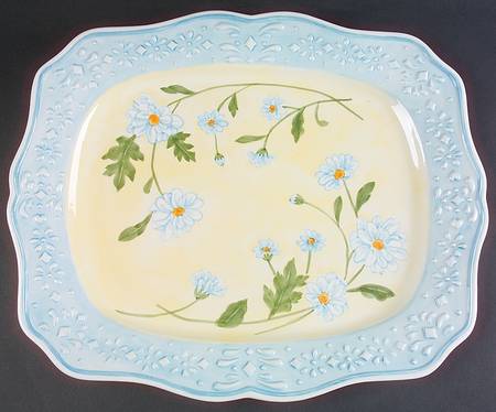 Daisy Chain 17" Rectangular Serving Platter