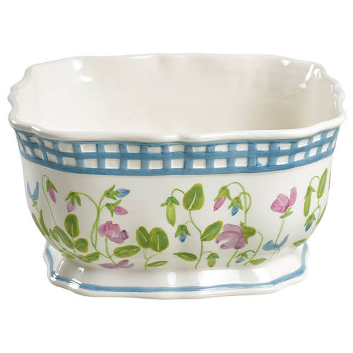 Sweet Pea 9" Square Vegetable Bowl