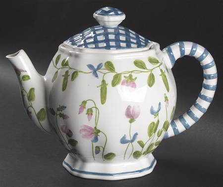 Sweet Pea Teapot & Lid