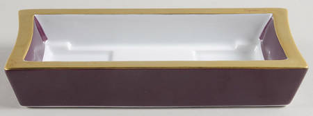 Galerie Royale Black Tulip Tray for Salt/Pepper/Mustard Set