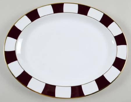 Galerie Royale Black Tulip 15" Oval Serving Platter