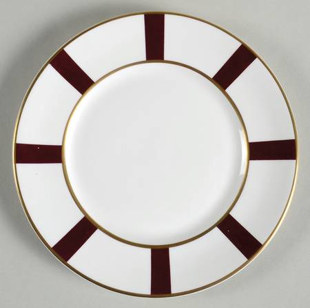 Galerie Royale Black Tulip Bread & Butter Plate