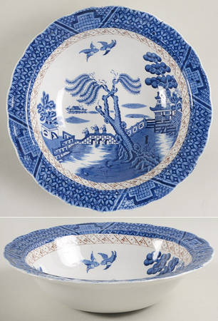 Real Old Willow (No Trim) Rim Soup Bowl