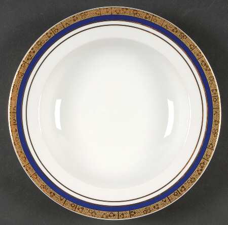 Hartford Cobalt Rim Soup Bowl