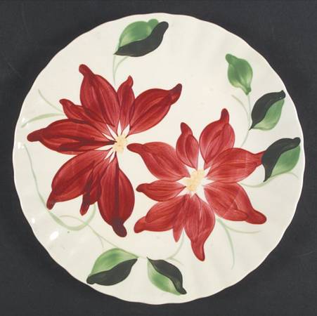 Dusty Poinsettia by Blue Ridge Southern Pottery