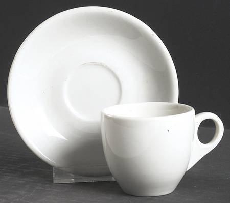 BUF75 Flat Demitasse Cup & Saucer Set